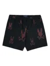 Psycho Bunny Harvey Swim Trunks In Black
