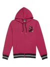 Psycho Bunny Howgate Camo Cranberry Hoodie B6h209q1ft-cran In Pink