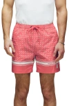 Psycho Bunny Hunter Bunny Print Swim Trunks