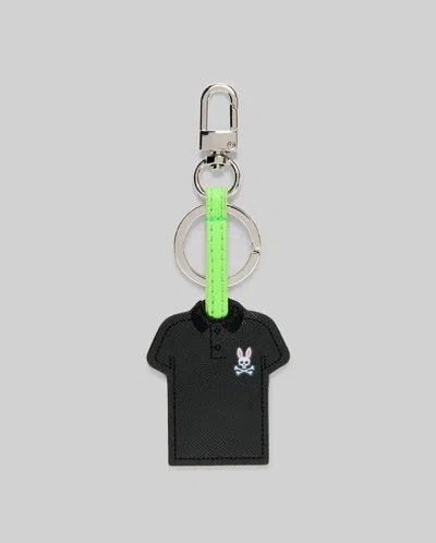 Psycho Bunny Iconic Polo Keychain In 001 Black