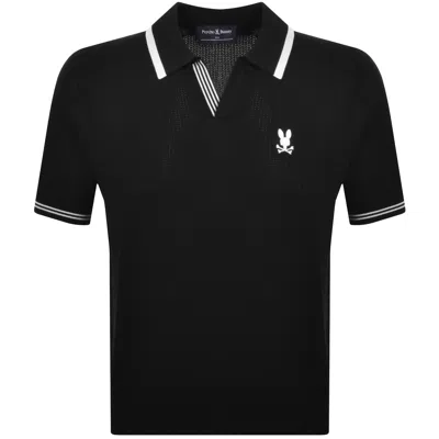 Psycho Bunny Innis Knit Polo Black