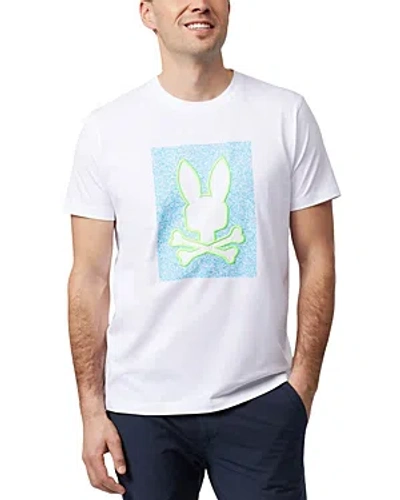 Psycho Bunny Ivingston Logo Graphic Tee In White
