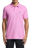Psycho Bunny Ivins Solid Pima Cotton Piqué Polo In Opera Mauve