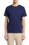 Psycho Bunny James Pima Cotton Crewneck T-shirt In Evening Blue