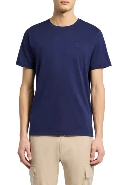 Psycho Bunny James Pima Cotton Crewneck T-shirt In Evening Blue