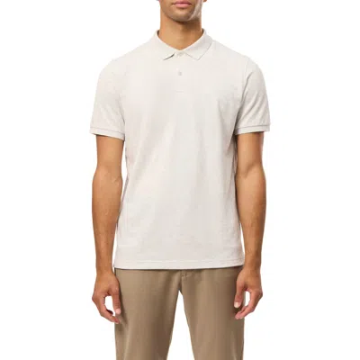 Psycho Bunny James Piqué Polo In 265 Ecru Heather