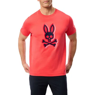Psycho Bunny Kayden Pima Cotton Graphic T-shirt In Hibiscus
