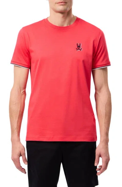 Psycho Bunny Kayden Pima Cotton T-shirt In Hibiscus