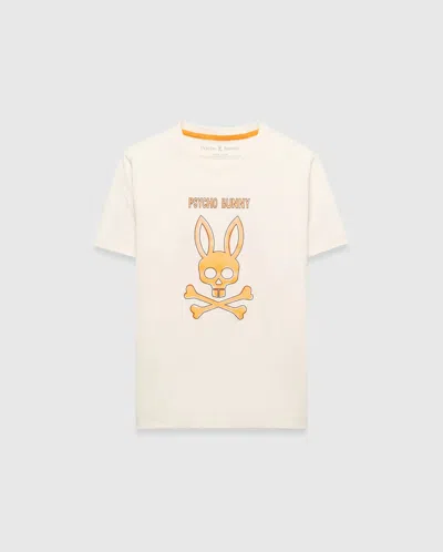 Psycho Bunny Kids Adler Graphic Tee In White