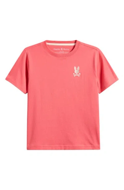 Psycho Bunny Kids' Aiden Pima Cotton Back Graphic T-shirt In Blue