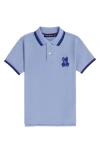 PSYCHO BUNNY KIDS' APPLE VALLEY TIPPED PIQUÉ POLO