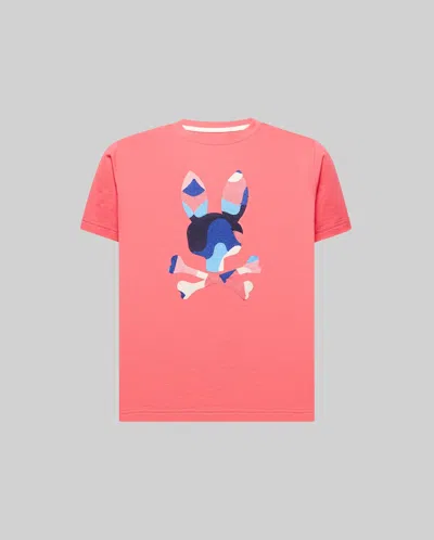 Psycho Bunny Kids Ara Graphic Tee In Pink