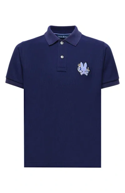 Psycho Bunny Kids' Auguste Piquè Polo In Blue