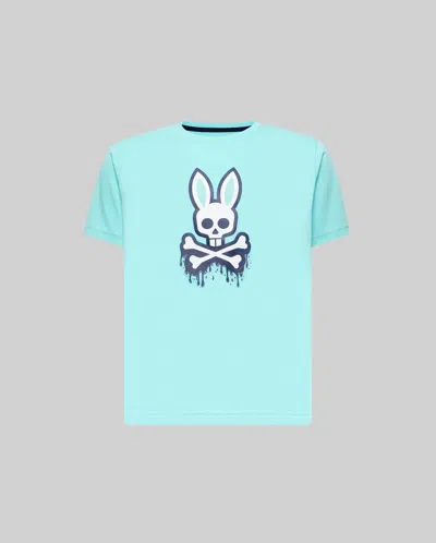 Psycho Bunny Kids Carl Graphic Tee In Blue