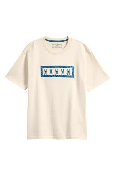 Psycho Bunny Kids' Cedric Graphic Relaxed Fit T-shirt In Neutral