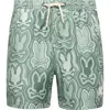 Psycho Bunny Kids' Chuck Print Swim Trunks