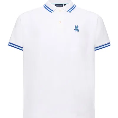 Psycho Bunny Kids' Clark Piqué Polo In White