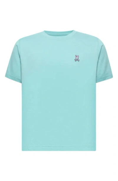 Psycho Bunny Kids' Classic Logo Embroidered Crewneck T-shirt In Blue