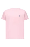 Psycho Bunny Kids' Classic Logo Embroidered Crewneck T-shirt In Romance Rose