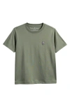 Psycho Bunny Kids' Classic Logo Embroidered Crewneck T-shirt In Sea Spray