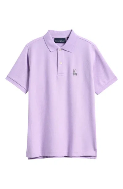 Psycho Bunny Kids' Classic Piqué Polo In Purple