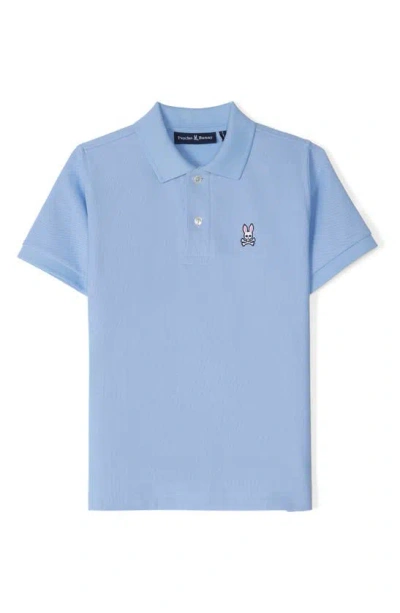 Psycho Bunny Kids' Classic Piqué Polo In Serenity