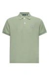 Psycho Bunny Kids' Cotton Piqué Polo In Green