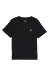 Psycho Bunny Kids' Cotton T-shirt In Black