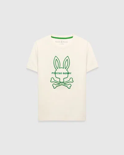 Psycho Bunny Kids Craig Graphic Tee In White