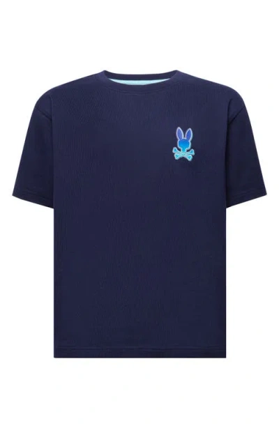 Psycho Bunny Kids' Dax Graphic T-shirt In Blue