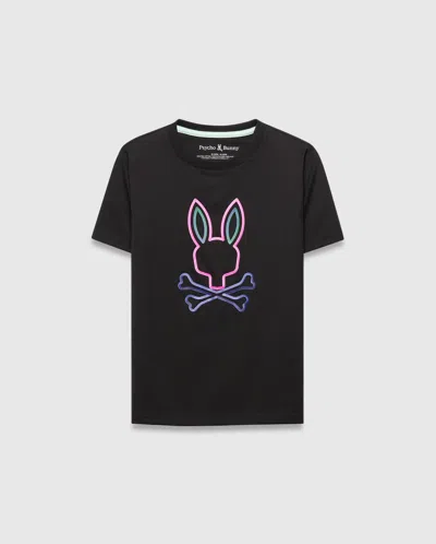 Psycho Bunny Kids Dayton Graphic Tee In Black