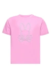 Psycho Bunny Kids' Durango Embroidered T-shirt In Opera Mauve
