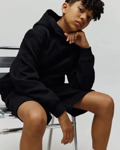 Psycho Bunny Kids Dustin Hoodie In Black