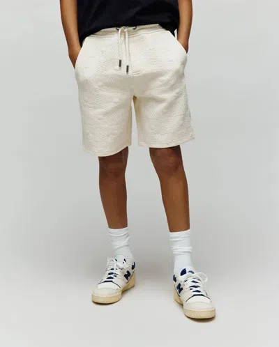 Psycho Bunny Kids Dustin Sweatshort 3 1/2"- 7 1/4" In Neutral