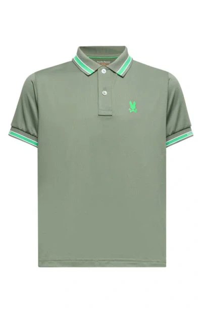 Psycho Bunny Kids' Forrest Sport Piqué Polo In Green