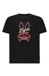 Psycho Bunny Kids' Garrett Pima Cotton Graphic T-shirt In Black