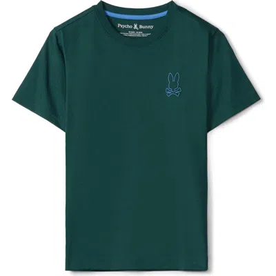 Psycho Bunny Kids' Hamilton Cotton Graphic T-shirt In Sea Moss