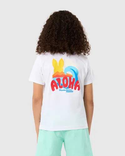 Psycho Bunny Kids Hawaii City Tee In White