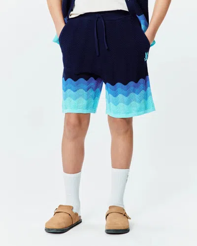 Psycho Bunny Kids Holden Knit Short 3"- 7 1/4" In Blue