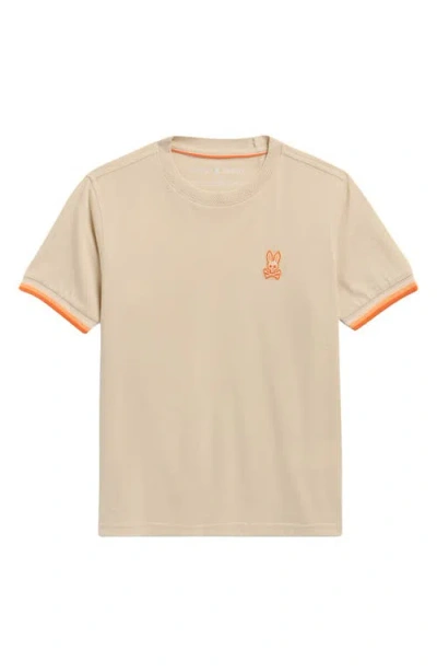 Psycho Bunny Kids' Holden Pima Cotton T-shirt In Neutral