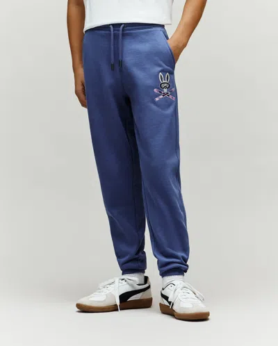 Psycho Bunny Kids Indigo Ski Bunny Sweatpant In Blue