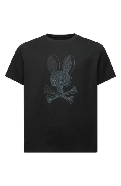 Psycho Bunny Kids' Jasper Logo Graphic T-shirt In Gray