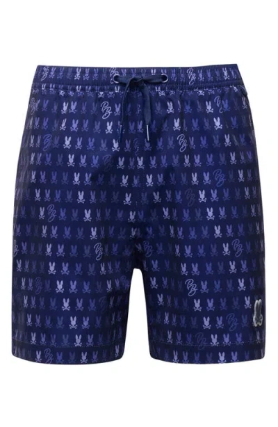 Psycho Bunny Kids' Ken Print Swim Trunks