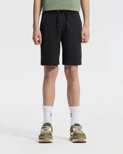 Psycho Bunny Kids Levanzo French Terry Sweatshort 3 1/2"- 7 1/4" In Black