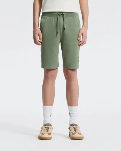 Psycho Bunny Kids Levanzo French Terry Sweatshort 3 1/2"- 7 1/4" In Green