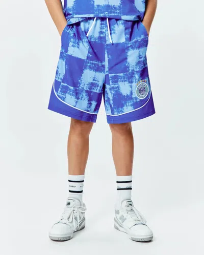 Psycho Bunny Kids Micah Soccer Short 3"- 7 1/4" In Blue