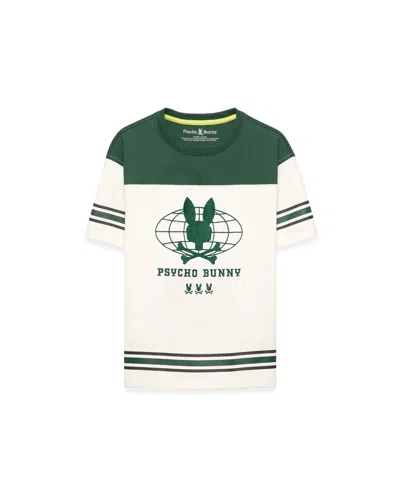 Psycho Bunny Kids Mike Graphic Jersey Tee In 327 Pineneedle