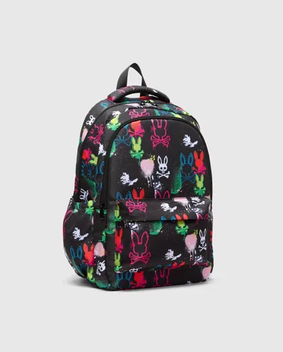Psycho Bunny Kids Quintin Backpack In 001 Black