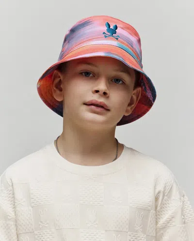 Psycho Bunny Kids Raphael Bucket Hat In Multi