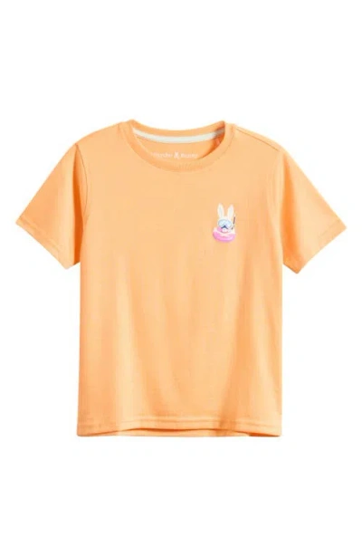 Psycho Bunny Kids' Ray Cotton Graphic T-shirt In Animal Print